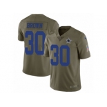 Men Nike Dallas Cowboys #30 Anthony Brown Limited Olive 2017 Salute to Service NFL Jersey