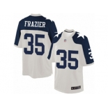 Men Nike Dallas Cowboys #35 Kavon Frazier Limited White Throwback Alternate NFL Jersey