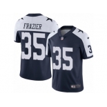 Men Nike Dallas Cowboys #35 Kavon Frazier Navy Blue Throwback Alternate Vapor Untouchable Limited Player NFL Jersey