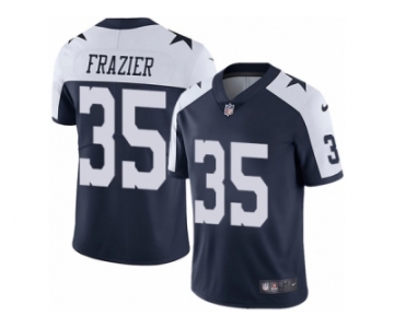 Men Nike Dallas Cowboys #35 Kavon Frazier Navy Blue Throwback Alternate Vapor Untouchable Limited Player NFL Jersey