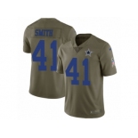 Men Nike Dallas Cowboys #41 Keith Smith Limited Olive 2017 Salute to Service NFL Jersey