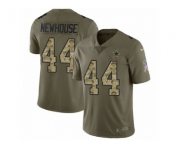 Men Nike Dallas Cowboys #44 Robert Newhouse Limited Olive Camo 2017 Salute to Service NFL Jersey