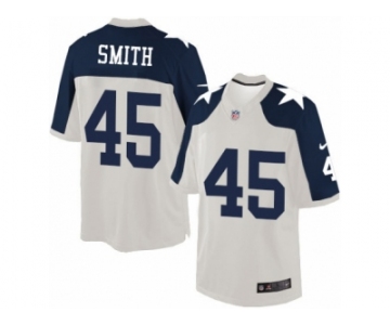 Men Nike Dallas Cowboys #45 Rod Smith Limited White Throwback Alternate NFL Jersey