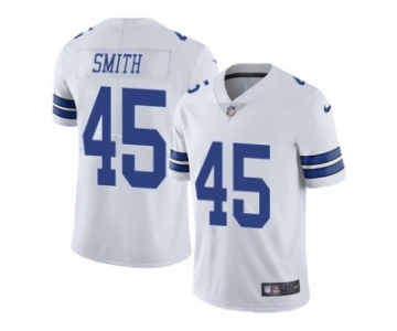 Men Nike Dallas Cowboys #45 Rod Smith White Vapor Untouchable Limited Player NFL Jersey