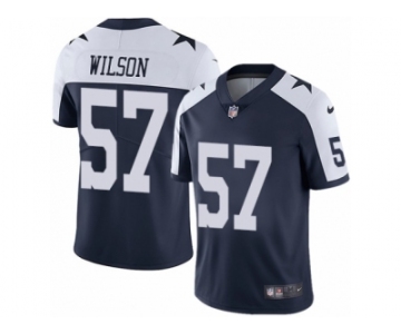 Men Nike Dallas Cowboys #57 Damien Wilson Navy Blue Throwback Alternate Vapor Untouchable Limited Player NFL Jersey