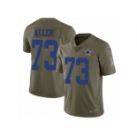 Men Nike Dallas Cowboys #73 Joe Looney Limited Olive 2017 Salute to Service NFL Jerseys