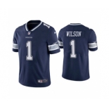 Men's Dallas Cowboys #1 Cedrick Wilson Navy Vapor Limited Stitched Football Jersey