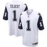 Men's Dallas Cowboys #1 Jalen Tolbert Color Rush Vapor Limited Jersey