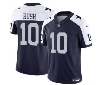 Men's Dallas Cowboys #10 Cooper Rush Navy White 2023 F.U.S.E. Thanksgiving Vapor Untouchable Limited Football Stitched Jersey