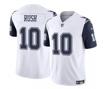 Men's Dallas Cowboys #10 Cooper Rush White 2023 F.U.S.E. Vapor Untouchable Limited Football Stitched Jersey