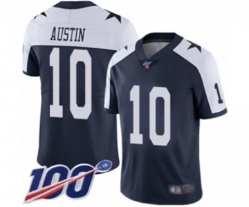 Men's Dallas Cowboys #10 Tavon Austin Navy Blue Throwback Alternate Vapor Untouchable Limited Player 100th Season Football Jersey