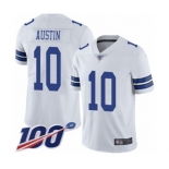 Men's Dallas Cowboys #10 Tavon Austin White Vapor Untouchable Limited Player 100th Season Football Jersey