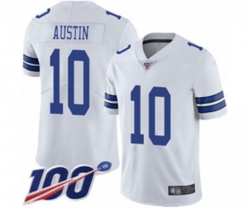 Men's Dallas Cowboys #10 Tavon Austin White Vapor Untouchable Limited Player 100th Season Football Jersey