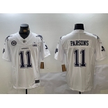 Men's Dallas Cowboys #11 Micah Parsons 2024 White F.U.S.E. With Established In 1960 Patch Stitched Football Jersey