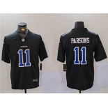 Men's Dallas Cowboys #11 Micah Parsons Black Throwback Vapor Untouchable Limited Football Stitched Jersey