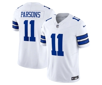 Men's Dallas Cowboys #11 Micah Parsons White 2023 F.U.S.E. Limited Stitched Football Jersey