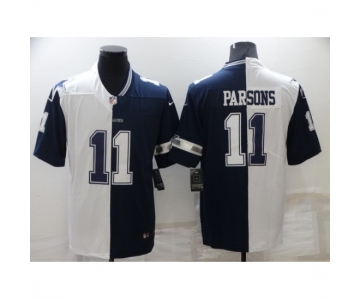 Men's Dallas Cowboys #11 Micah Parsons White-Blue Fashion Football Limited Jersey