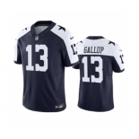 Men's Dallas Cowboys #13 Michael Gallup Navy 2023 F.U.S.E. Vapor Limited Stitched Football Jersey