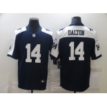 Men's Dallas Cowboys #14 Andy Dalton Nike Blue Throwback Vapor Untouchable Limited Player Football Jersey