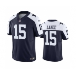 Men's Dallas Cowboys #15 Trey Lance Navy 2023 F.U.S.E. Thanksgiving Limited Stitched Football Jersey