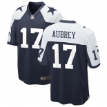 Men's Dallas Cowboys #17 Brandon Aubrey Limited Navy Thanksgiving Vapor Untouchable Jersey