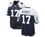 Men's Dallas Cowboys #17 Brandon Aubrey Limited Navy Thanksgiving Vapor Untouchable Jersey