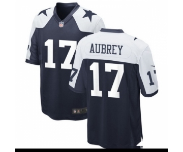 Men's Dallas Cowboys #17 Brandon Aubrey  Navy Thanksgiving Vapor Limited Stitched Jersey