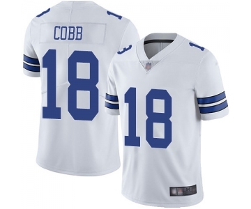 Men's Dallas Cowboys #18 Randall Cobb White Vapor Untouchable Limited Player Football Jersey