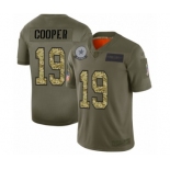 Men's Dallas Cowboys #19 Amari Cooper 2019 Olive Camo Salute to Service Limited Jersey