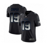 Men's Dallas Cowboys #19 Amari Cooper Black Smoke Fashion Limited Football Jersey