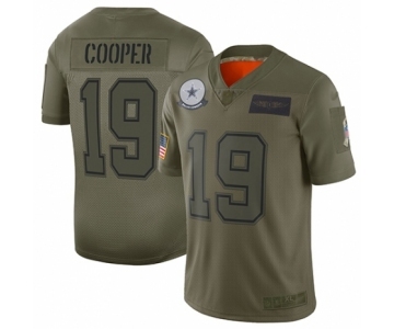 Men's Dallas Cowboys #19 Amari Cooper Limited Camo 2019 Salute to Service Football Jersey