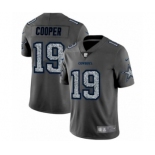 Men's Dallas Cowboys #19 Amari Cooper Limited Gray Static Fashion Limited Football Jersey