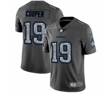 Men's Dallas Cowboys #19 Amari Cooper Limited Gray Static Fashion Limited Football Jersey