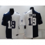 Men's Dallas Cowboys #19 Amari Cooper White-Blue Fashion Football Limited Jersey