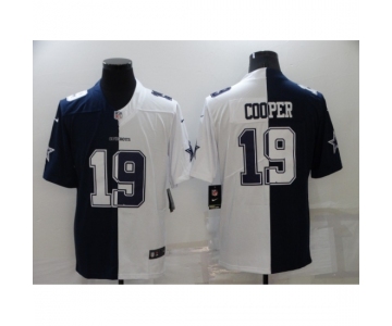 Men's Dallas Cowboys #19 Amari Cooper White-Blue Fashion Football Limited Jersey