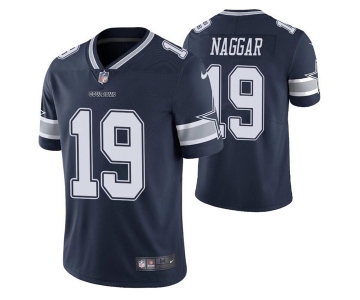 Men's Dallas Cowboys #19 Chris Naggar Navy Vapor Limited Stitched Jersey