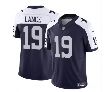 Men's Dallas Cowboys #19 Trey Lance Navy White 2023 F.U.S.E Vapor Untouchable Limited Football Stitched Jersey