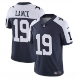 Men's Dallas Cowboys #19 Trey Lance Navy White Thanksgiving Vapor Untouchable Limited Football Stitched Jersey