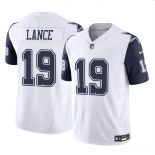 Men's Dallas Cowboys #19 Trey Lance White 2023 F.U.S.E Rush Limited Football Stitched Jersey