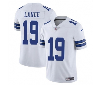 Men's Dallas Cowboys #19 Trey Lance White Vapor Untouchable Limited Football Stitched Jersey