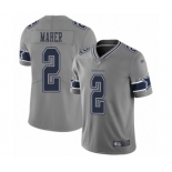 Men's Dallas Cowboys #2 Brett Maher Limited Gray Inverted Legend Football Jersey