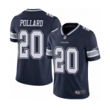 Men's Dallas Cowboys #20 Tony Pollard Navy Blue Team Color Vapor Untouchable Limited Player Football Jersey