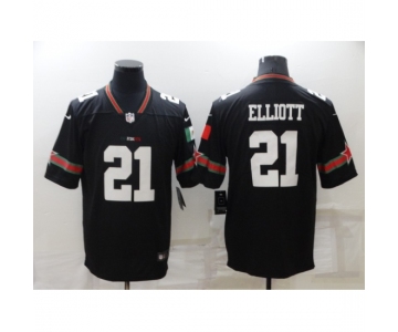 Men's Dallas Cowboys #21 Ezekiel Elliott Black Mexico Limited Player Jersey