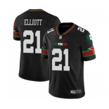 Men's Dallas Cowboys #21 Ezekiel Elliott Black Mexico Vapor Limited Stitched Football Jersey