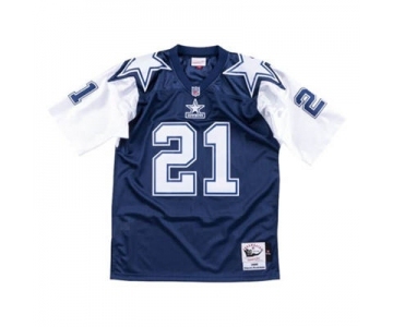 Men's Dallas Cowboys #22 Deion Sanders 1995 Throwback Stitched Football Jersey