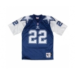 Men's Dallas Cowboys #22 Emmitt Smith 1995 Throwback Stitched Football Jersey