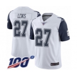 Men's Dallas Cowboys #27 Jourdan Lewis Limited White Rush Vapor Untouchable 100th Season Football Jersey