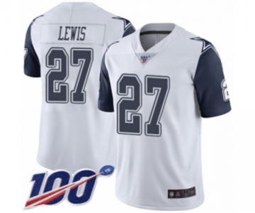 Men's Dallas Cowboys #27 Jourdan Lewis Limited White Rush Vapor Untouchable 100th Season Football Jersey