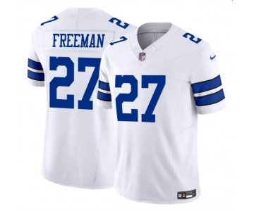 Men's Dallas Cowboys #27 Royce Freeman White 2023 F.U.S.E Vapor Limited Football Stitched Jersey