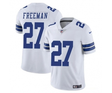 Men's Dallas Cowboys #27 Royce Freeman White Vapor Untouchable Limited Football Stitched Jersey